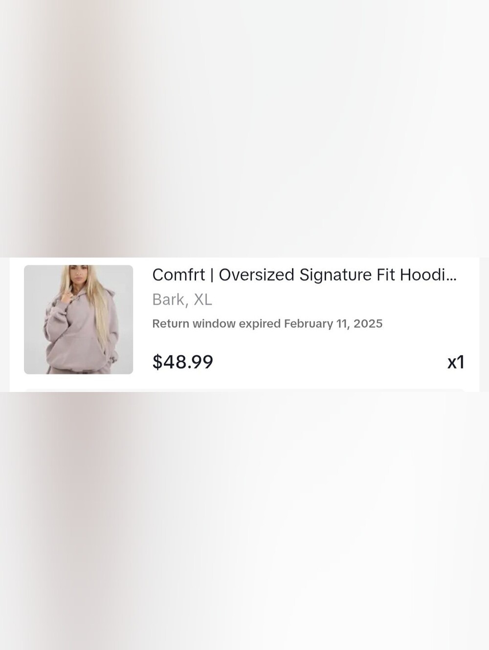 Comfrt Oversized Signature Hoodie